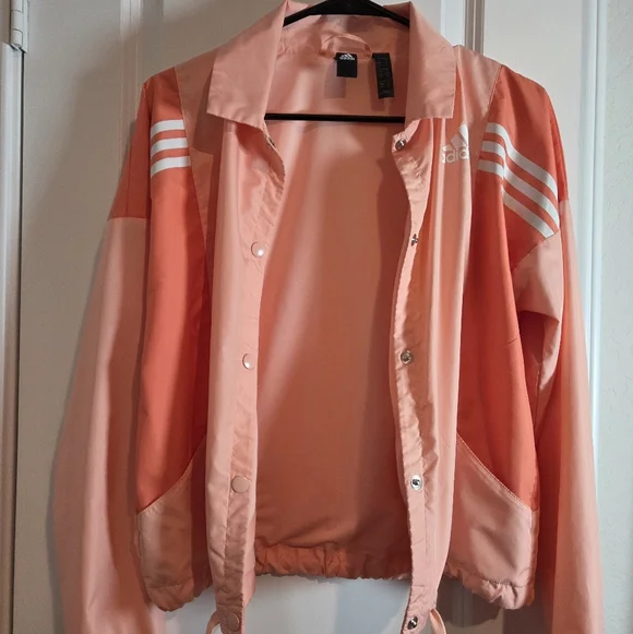 ADIDAS Windbreaker Bomber Style Jacket Size Small - Picture 4 of 6